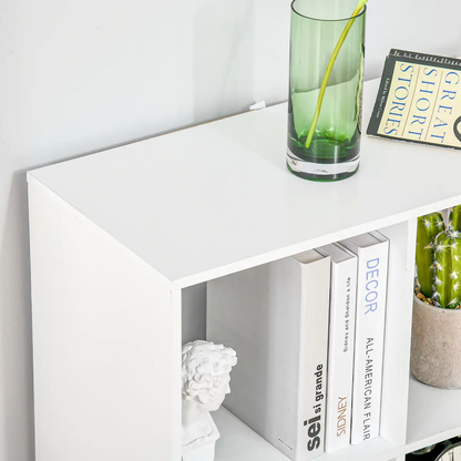 Storage Cabinet Bookcase 6 Cube Organiser Shelves White by Unbranded