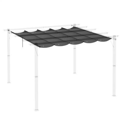 Pergola Shade Cover for 3 x 3m Pergola, Replacement Canopy Fabric Only, Grey by Outsunny
