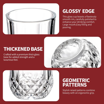 Vinsani 350ml Crystal Tall Glasses 6pcs 1010497 by Vinsani