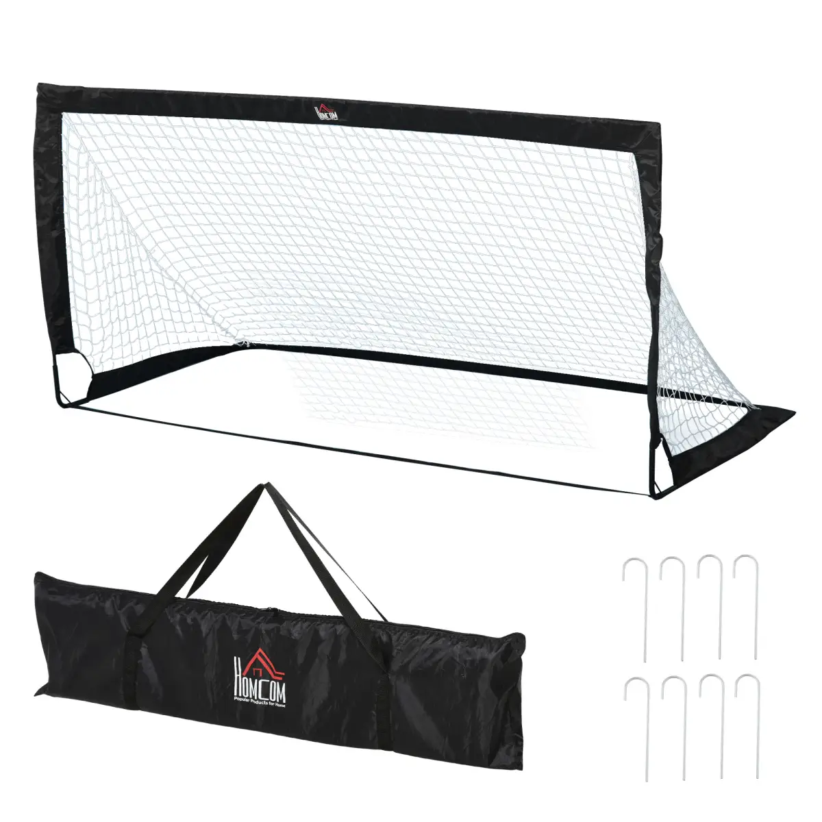 Football Goal Folding Outdoor with All Weather Net Kids Adults 6'x3' HOMCOM by Unbranded