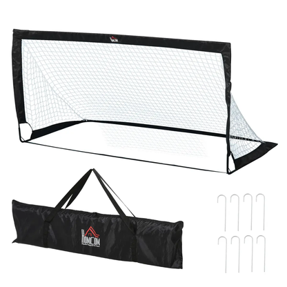 Football Goal Folding Outdoor with All Weather Net Kids Adults 6'x3' HOMCOM by Unbranded