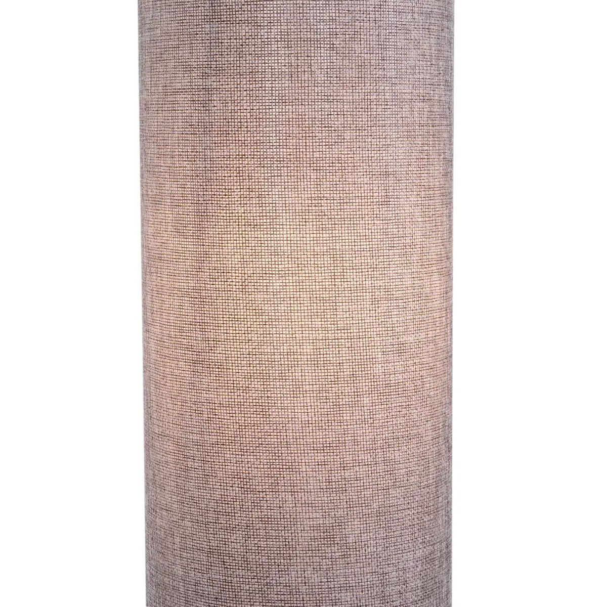 120H cm Wooden Base Floor Lamp W/Linen Fabric-Grey
