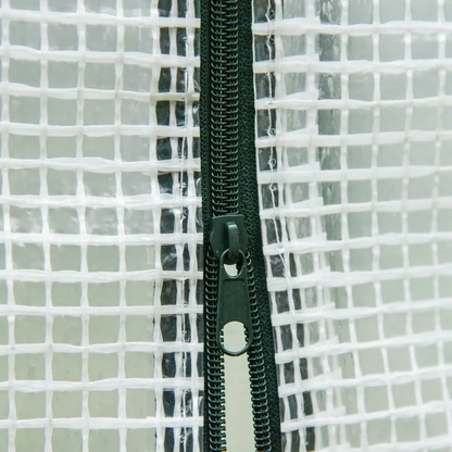 Outsunny 200x76x168cm Walk-in Garden Greenhouse Plant Warm House w/ Roll Up Door by Outsunny