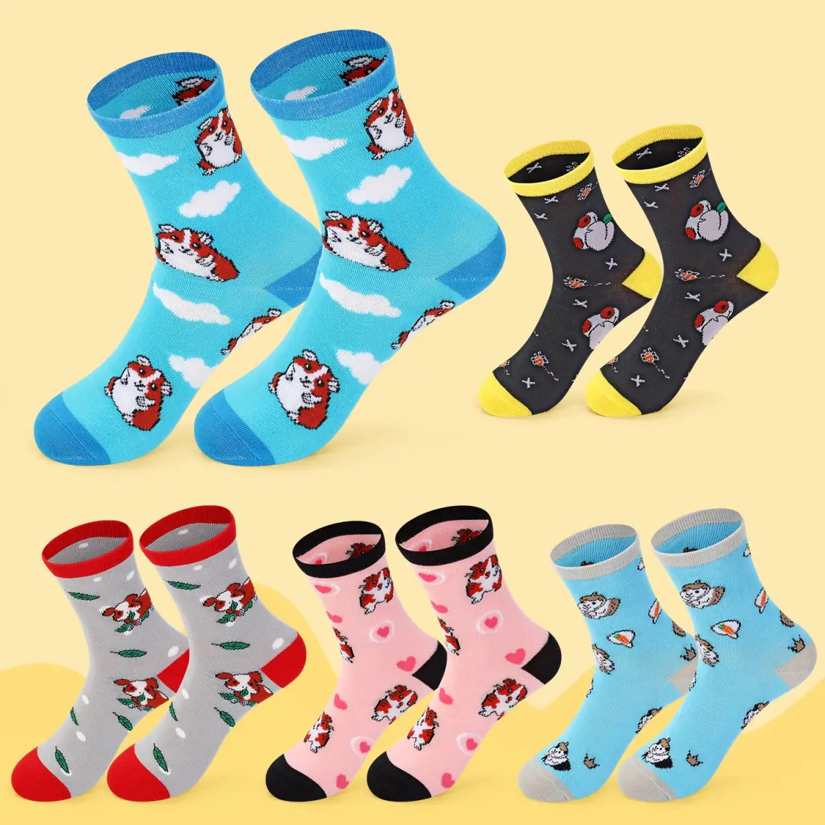 VINSANI GUINEA PIG SOCKS 5pk 1010415 by Vinsani