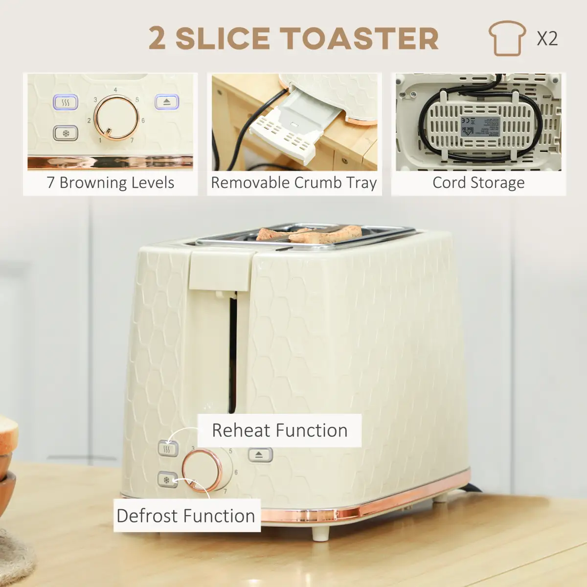 Kettle and Toaster Set by N/A