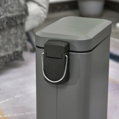 5L Steel Step Trash Can with Quiet-Closed Lid, Silent and Gentle Open, by HOMCOM