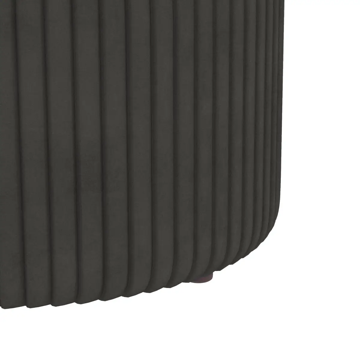 HOMCOM Round Pouffe, Storage Footstool with Cushioned Top, Hidden Space by HOMCOM