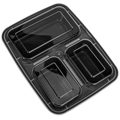 VINSANI 30pk 3 COMPARTMENTS MEAL PREP CONTAINERS 1010478 by Vinsani