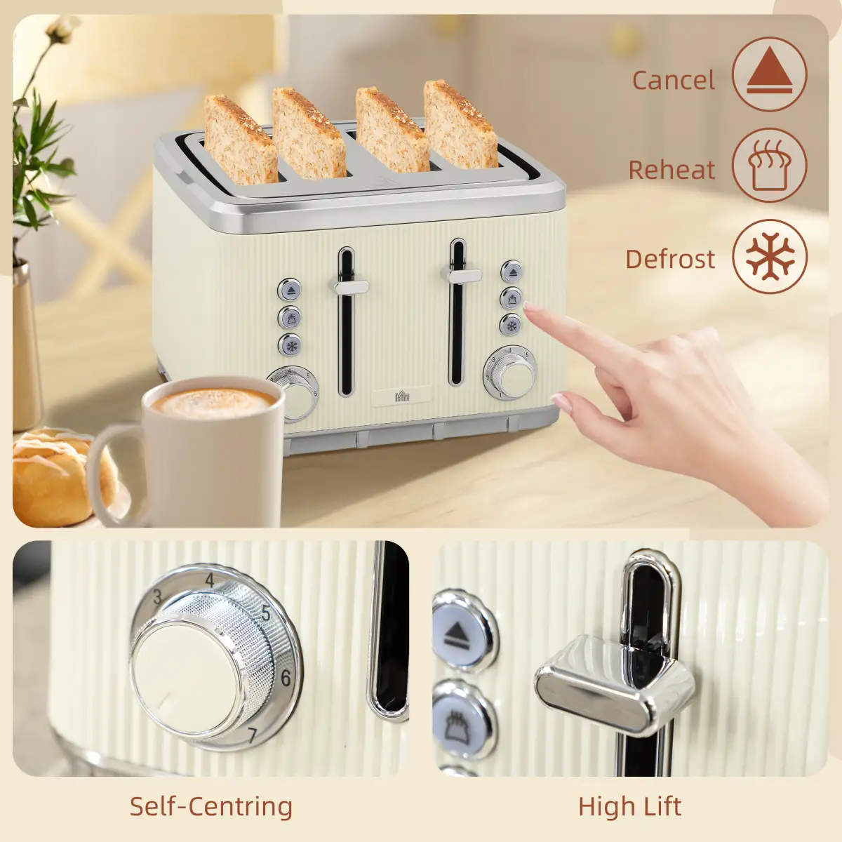 Kettle and Toaster Set by N/A