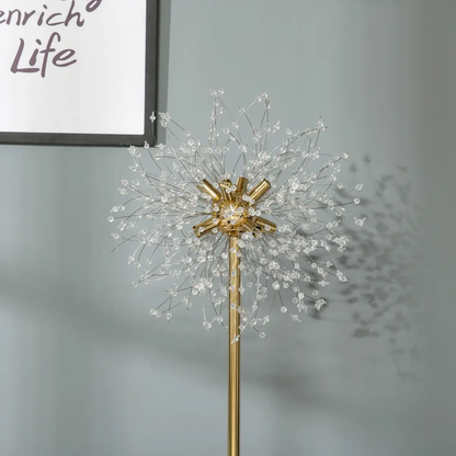 HOMCOM Modern Floor Lamp with Dandelion-like Lampshade for Bedroom by HOMCOM