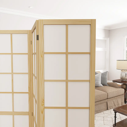 HOMCOM Indoor Room Partition, 4 Panel Folding Room Divider, 160 x 170cm by HOMCOM