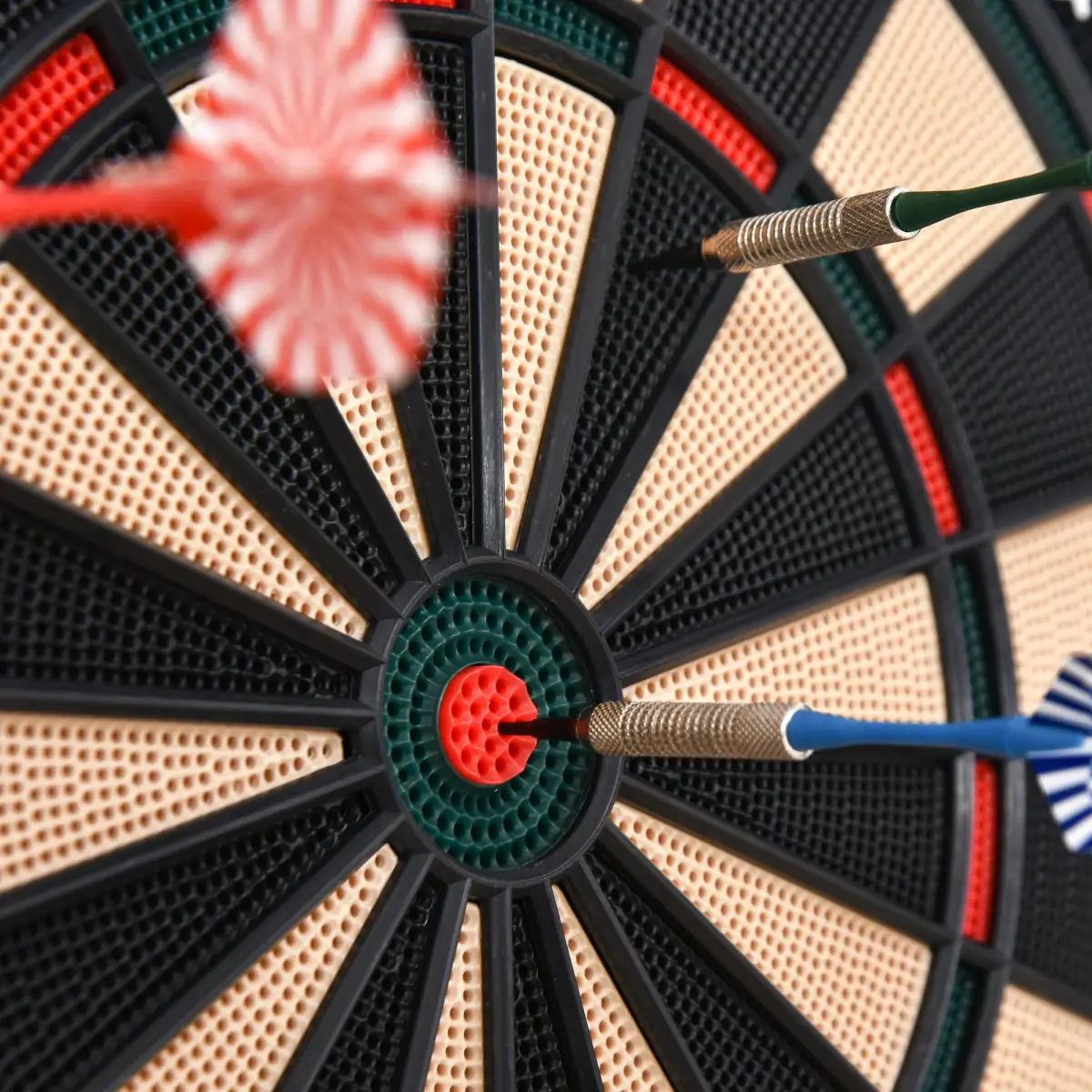 Electronic Dartboard LED Digital Score 27 Games with 12 Soft Darts Ready-to-Play by HOMCOM