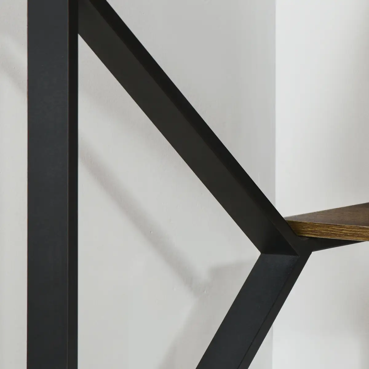 Computer Writing Desk K-Shaped Steel Leg Storage Shelf Home Office by Unbranded