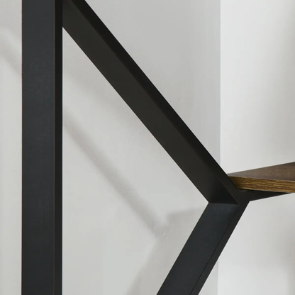 Computer Writing Desk K-Shaped Steel Leg Storage Shelf Home Office by Unbranded