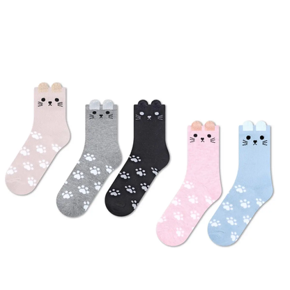 VINSANI CAT SOCKS 5pk 1010412 by Vinsani