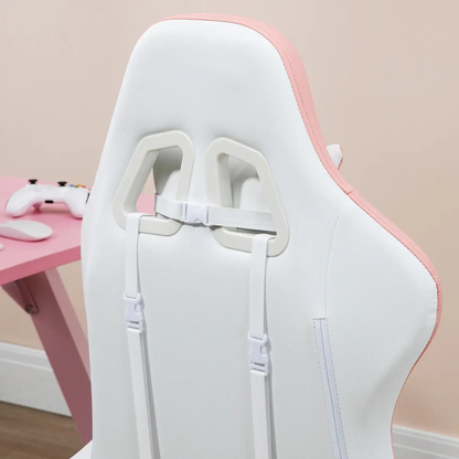 Vinsetto Racing Style Gaming Chair with Reclining Function Footrest, Pink by Vinsetto