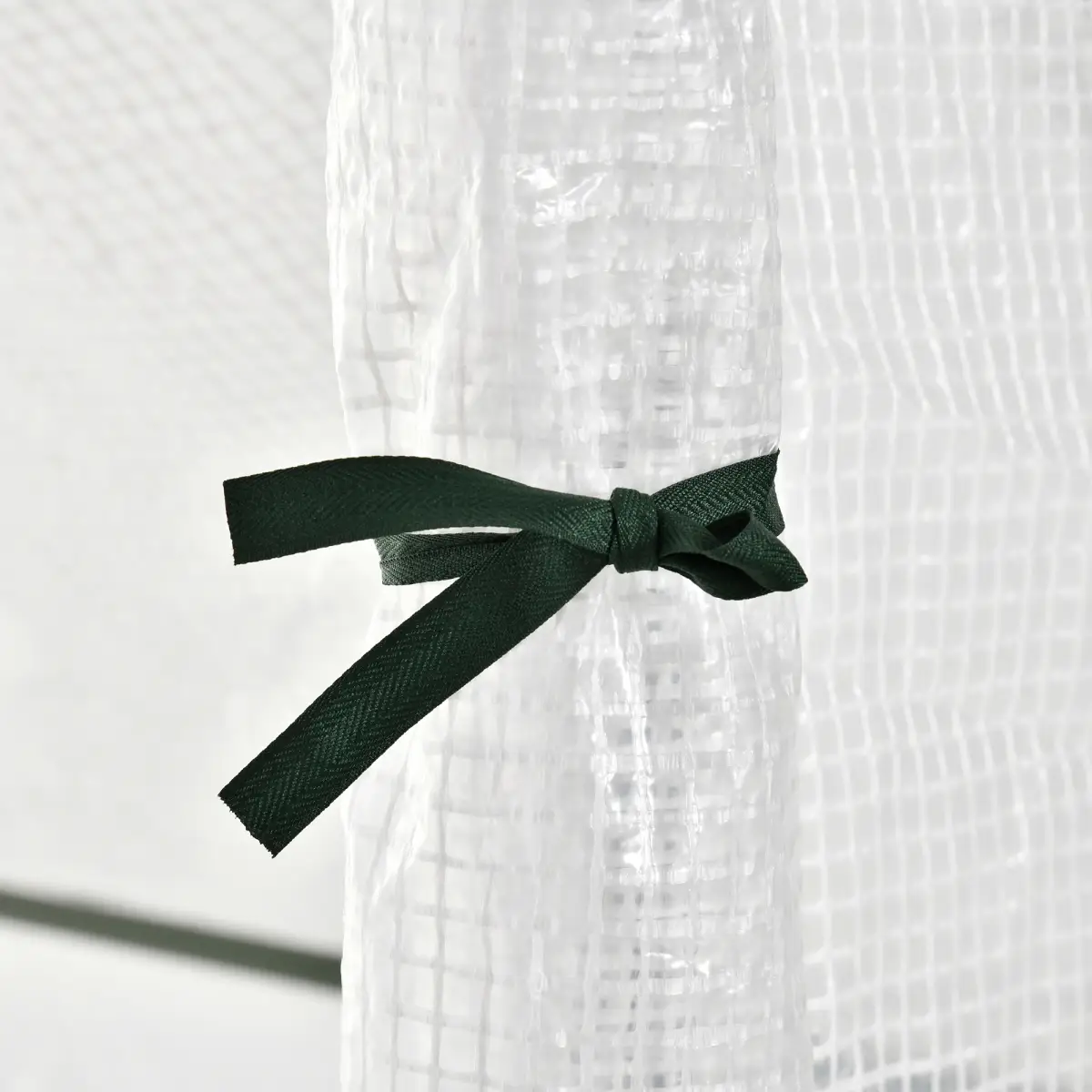 Walk-In Greenhouse Vegetable Plant Window Roll-Up 180 x 100 x 165cm, White by Outsunny