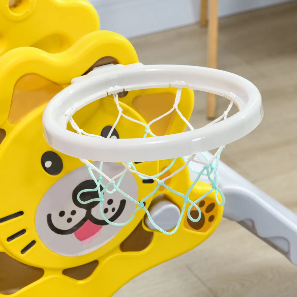 AIYAPLAY 2 in 1 Kids Slide for Indoor Use with Basketball Hoop for 18-36 Months by AIYAPLAY