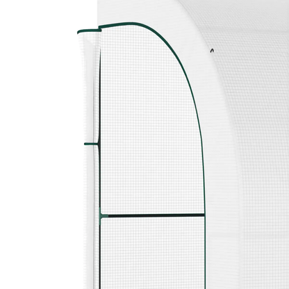 300 x 150 x 213 Plant Greenhouse Garden Nursery w/ Cover Window, White by Outsunny