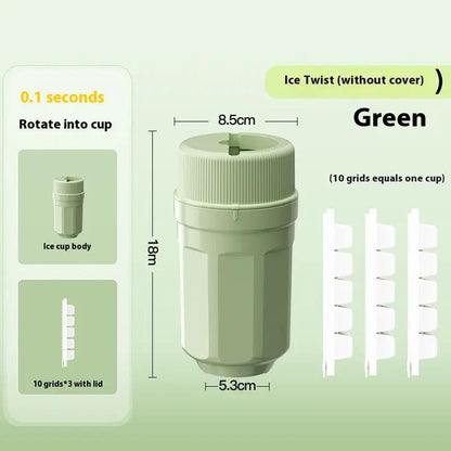 Twisting Ice Cup Rotating Release Ice Cube Trays Rotation With Cover Ice Block Mold For Freezer Home Refrigerator Storage by Dropshipman