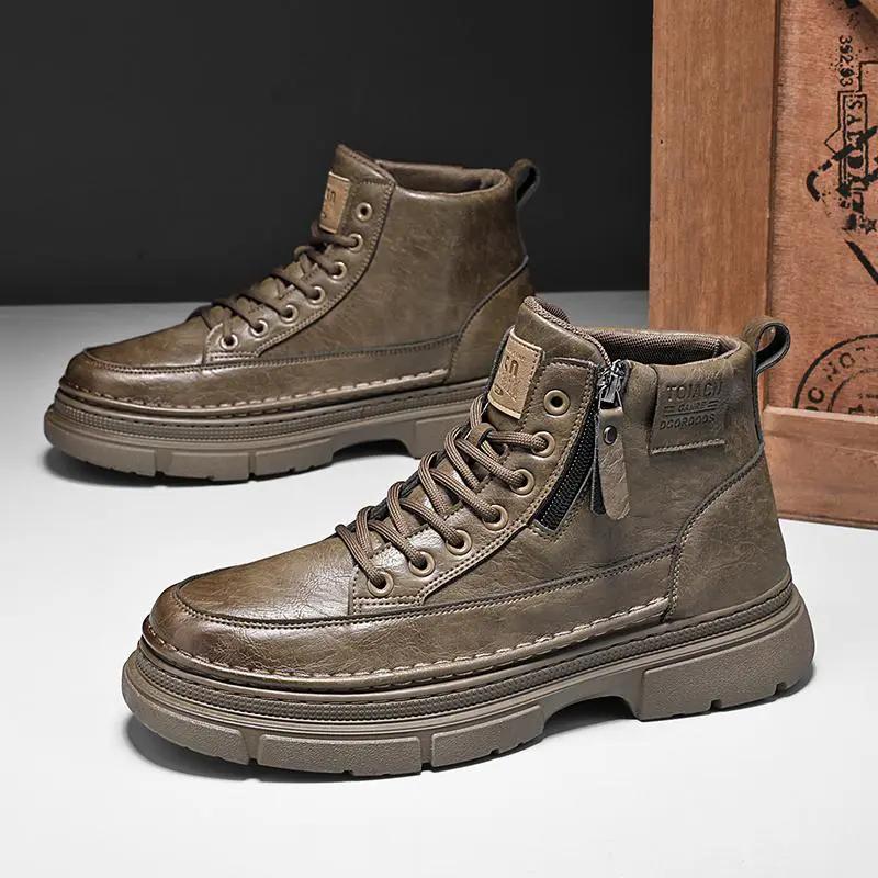 Middle High Top Outdoor Retro Casual Martin Boots by Dropshipman