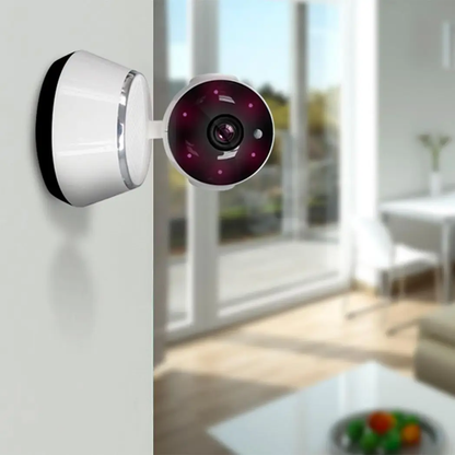 Aquarius 360 HD Indoor Smart Home White Camera With 8GB Gold Micro Sd Card by Aquarius