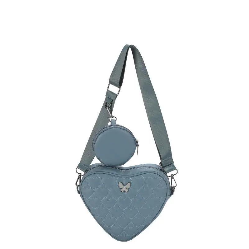 Women's Embroidered Line Shoulder Bag Lightweight Waterproof PU Soft L – All Mart Bristol Ltd