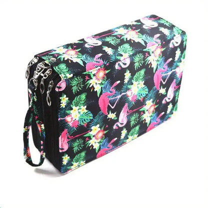 200 Hole Portable Canvas Pencil Case, Pencil Stationery Shockproof Storage Bag, Large Capacity Stationery Box by All Mart Bristol Ltd