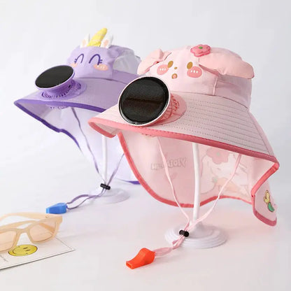 Portable Solar Powered Fan Empty Top Sun Hat Uv Protection Wide Brim Cooling Visor For Summer Outdoor Activities Outdoor Hat by All Mart Bristol Ltd
