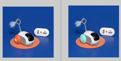 Remote Control Interactive Cat Car Toy USB Charging Chasing Automatic Self-moving Remote Smart Control Car Interactive Cat Toy Pet Products by Dropshipman