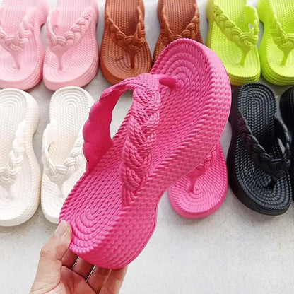 EVA Candy Color Soft Bottom Clip Toe Flip-flops by Dropshipman