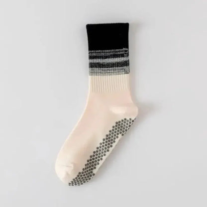 Dreamlikelin 1 Pair Women's Mid-Calf Yoga Socks, Professional Fitness & Pilates Socks Silicone Anti-Slip Grip Breathable Socks by All Mart Bristol Ltd
