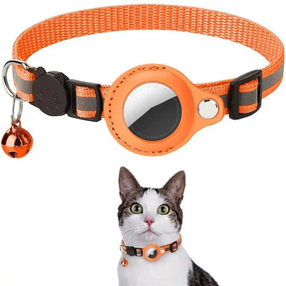 Pet Collar With Bell Airtag Reflective Collar by Dropshipman
