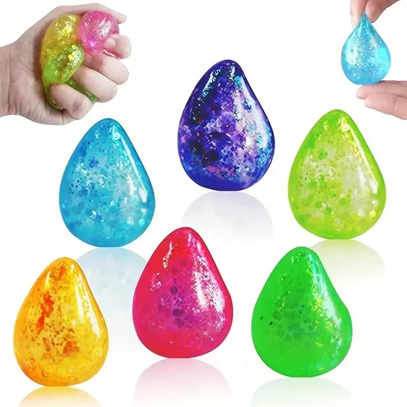 2/3/6Pcs Taba Crystal Simulation Water Drop Squishy Toy, Squishy Series, Water Drop Squishy Fun, Q-Bounce Squeeze Toy, Slow-Rebound Material, Suitable for Desk Decoration and Classroom Prizes, Perfect Gift for Christmas, Valentine'S Day, Children'S Day by All Mart Bristol Ltd