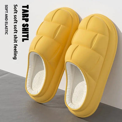 Warm Indoor Home Couple Platform Cotton Shoes by Dropshipman