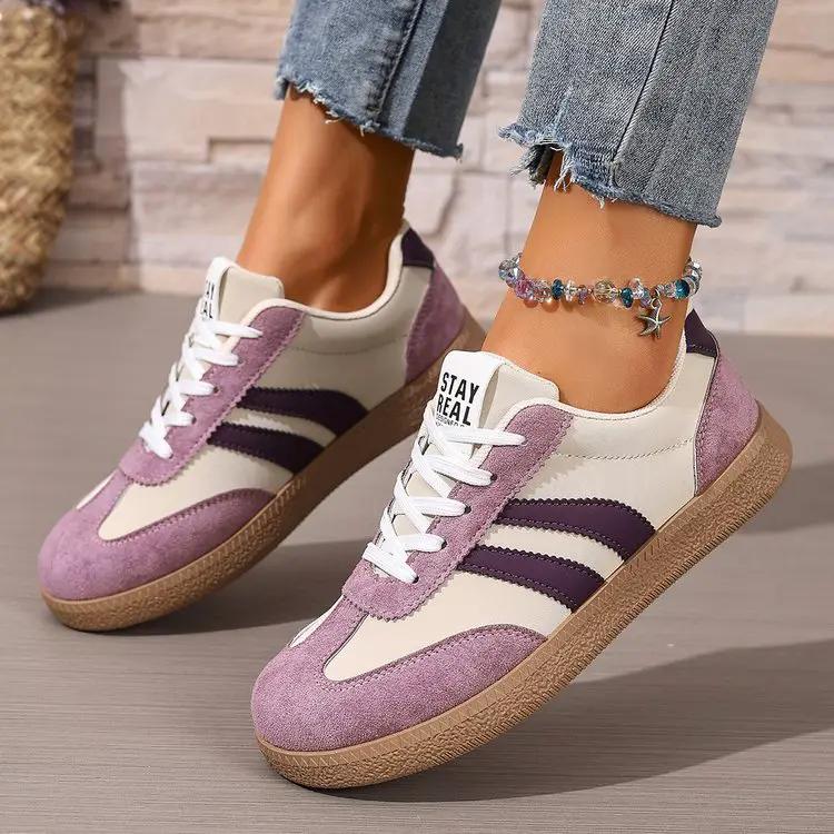 Fashionable Casual White Sneakers For Women by Dropshipman