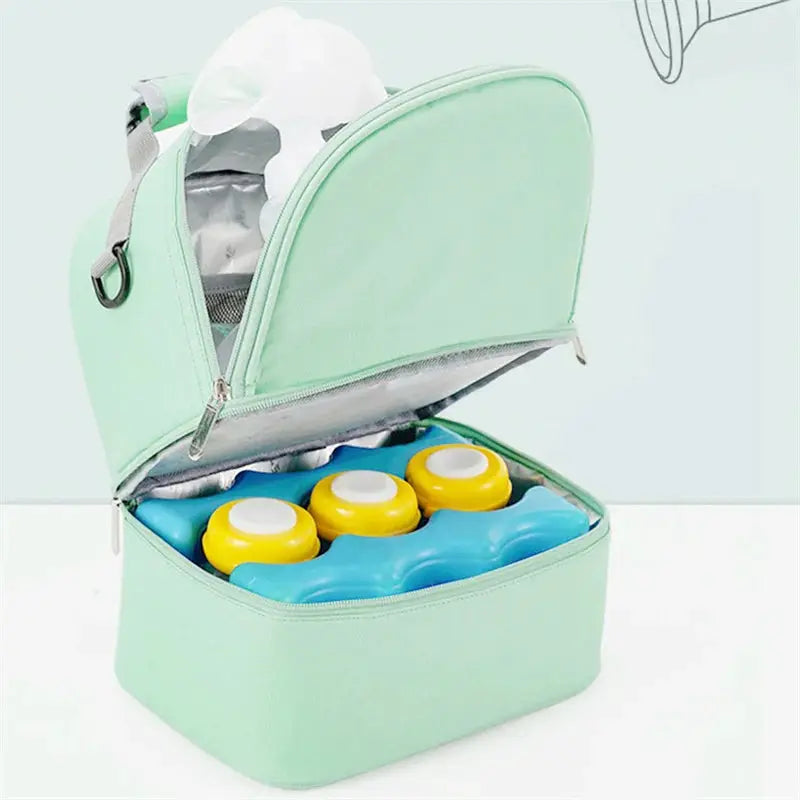 Mommy Bag Milk Storage Breast Pump Maternity Cooler Double Layer Insulation Fresh Keeping Baby Food Backpack Feeding Bottle by All Mart Bristol Ltd