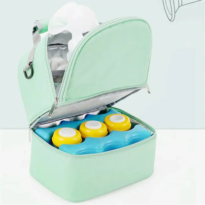 Mommy Bag Milk Storage Breast Pump Maternity Cooler Double Layer Insulation Fresh Keeping Baby Food Backpack Feeding Bottle by All Mart Bristol Ltd
