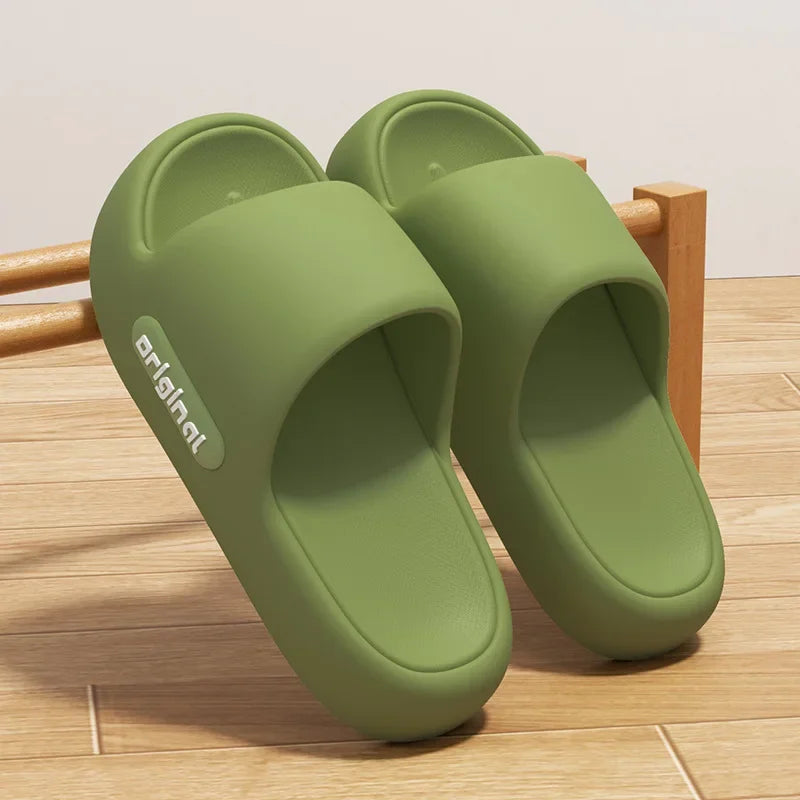 Women Men Slippers Home House Platform Cloud Summer bathroom Slides Indoor Soft Sole Sandals Non Slip Male EVA Thick Flip Flops by All Mart Bristol Ltd