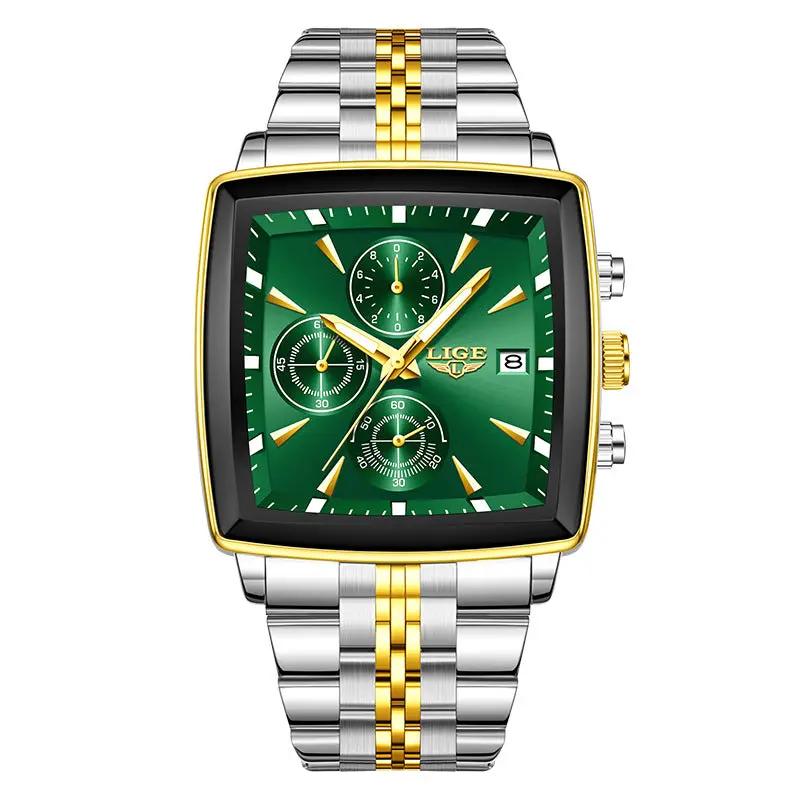 Business Personality Large Dial Square Watch Men by Dropshipman