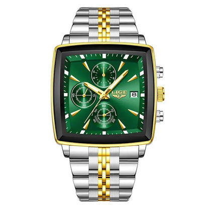 Business Personality Large Dial Square Watch Men by Dropshipman