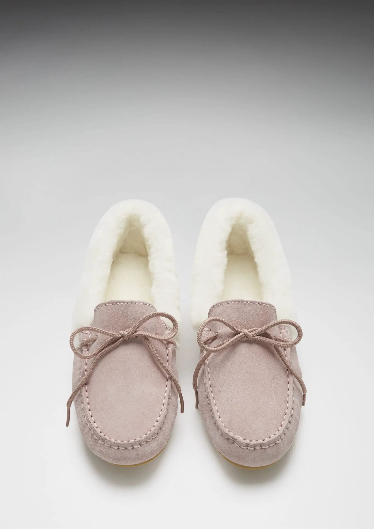 Women's slippers, sheepskin, ice pink suede by Hugs & Co.