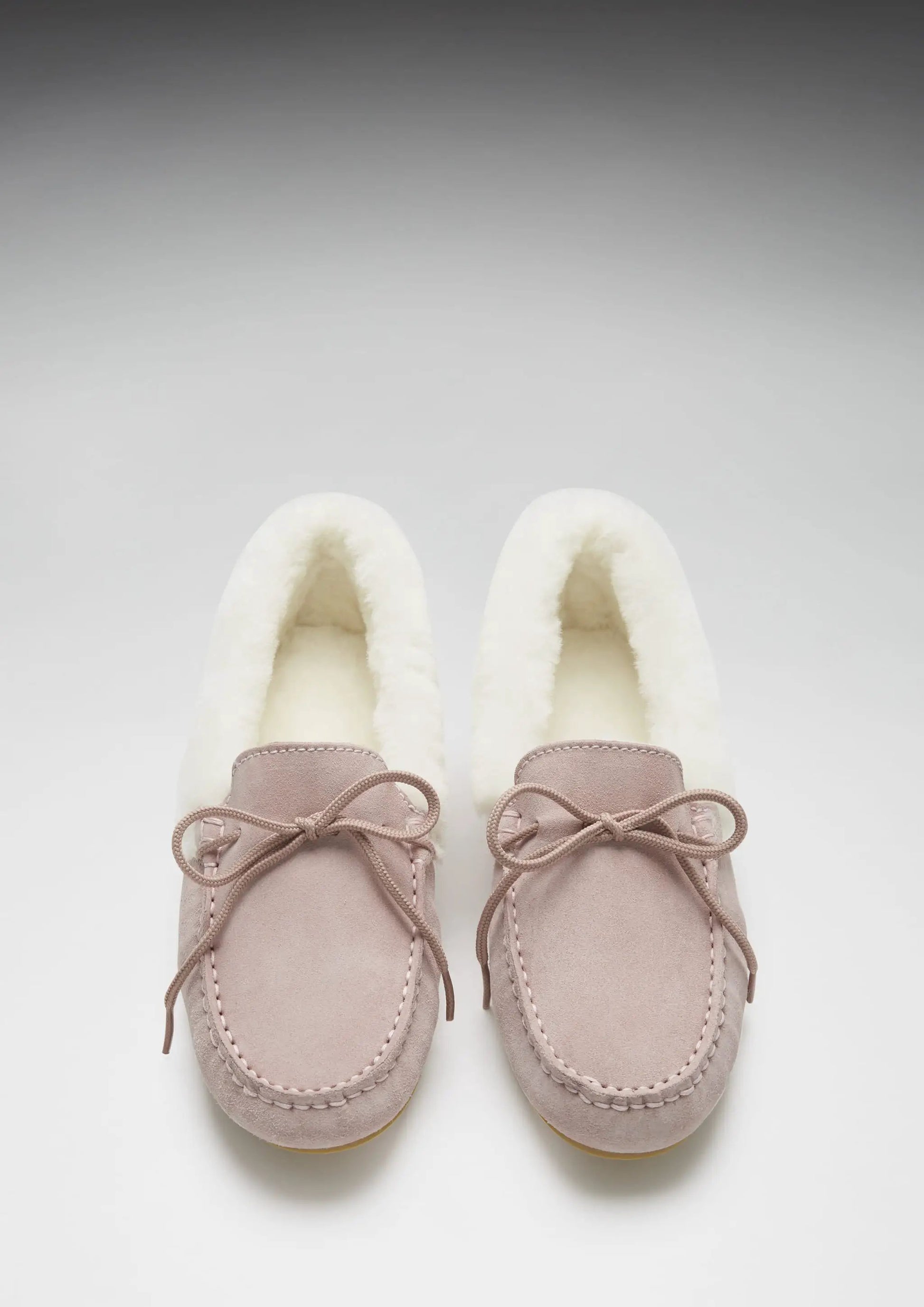 Women's slippers, sheepskin, ice pink suede by Hugs & Co.