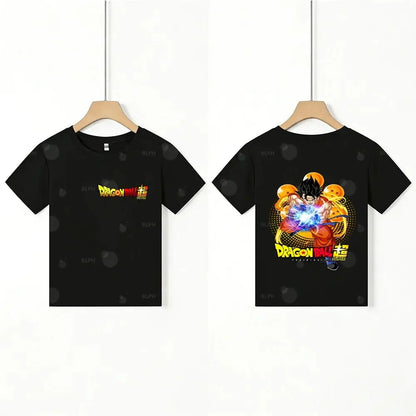 Kids T - Shirt Dragon Ball Goku & Great Ape Print, Cartoon Anime - Themed Casual Cotton Tee for Boys Girls, Cool Graphic Childre by All Mart Bristol Ltd
