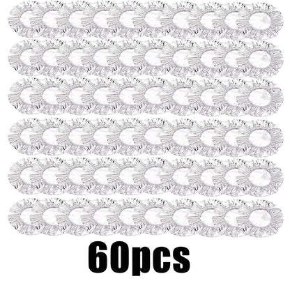 10-60Pcs Reusable Aluminum Foil Bowl Cover Heat Insulation and Heat Preservation Food Grade Oven Takeaway Picnic