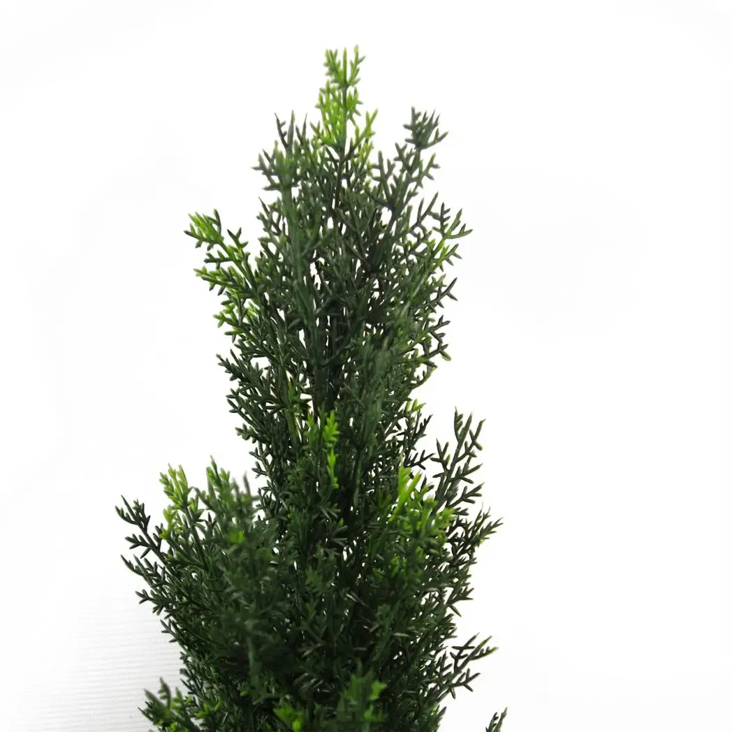 90cm Artificial Cedar Cypress Topiary UV Resistant by Leaf