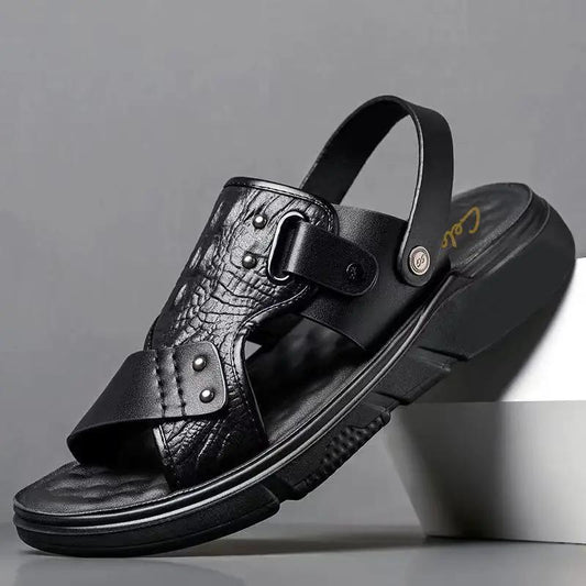 Summer Beach Non-Slip Breathable Thick Soft-Soled Durable Dual-Use Mens Sandals by Dropshipman
