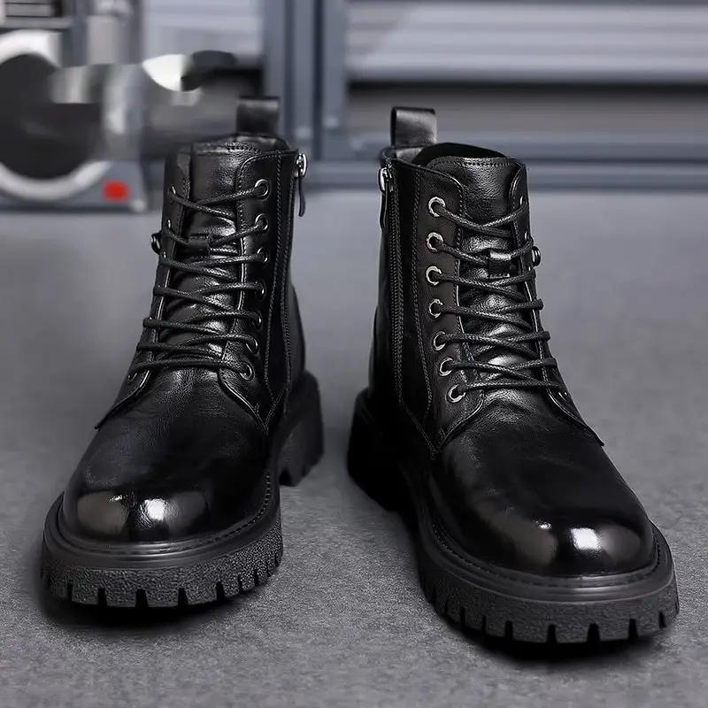 Men's Retro Breathable High-top Martin Boots by Dropshipman