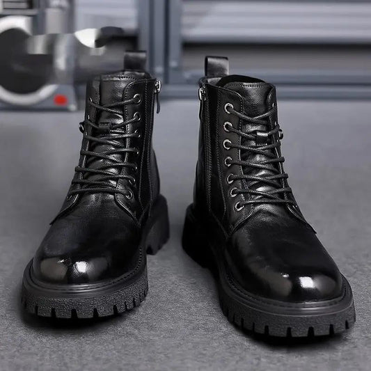 Men's Retro Breathable High-top Martin Boots by Dropshipman