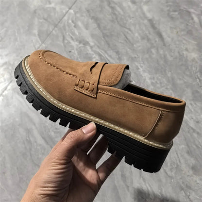 Leather Plus Size Casual Women's Shoes by Dropshipman